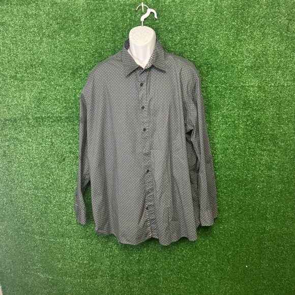 Society Of Threads Gray Casual Button Down Shirt - Picture 1 of 3